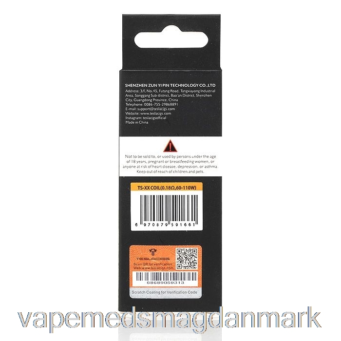 Vape Juice Teslacigs Ts Tallica Mesh Udskiftningsspoler 0,18ohm Ts-xx Mesh Coils